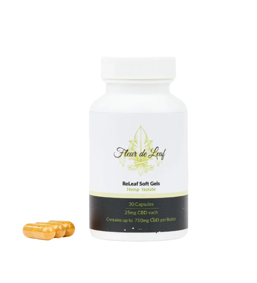 CBD Isolate Soft-Gel Capsules 25mg (750mg Total) 1 CBD Isolate Soft-Gel Capsules 25mg (750mg Total)