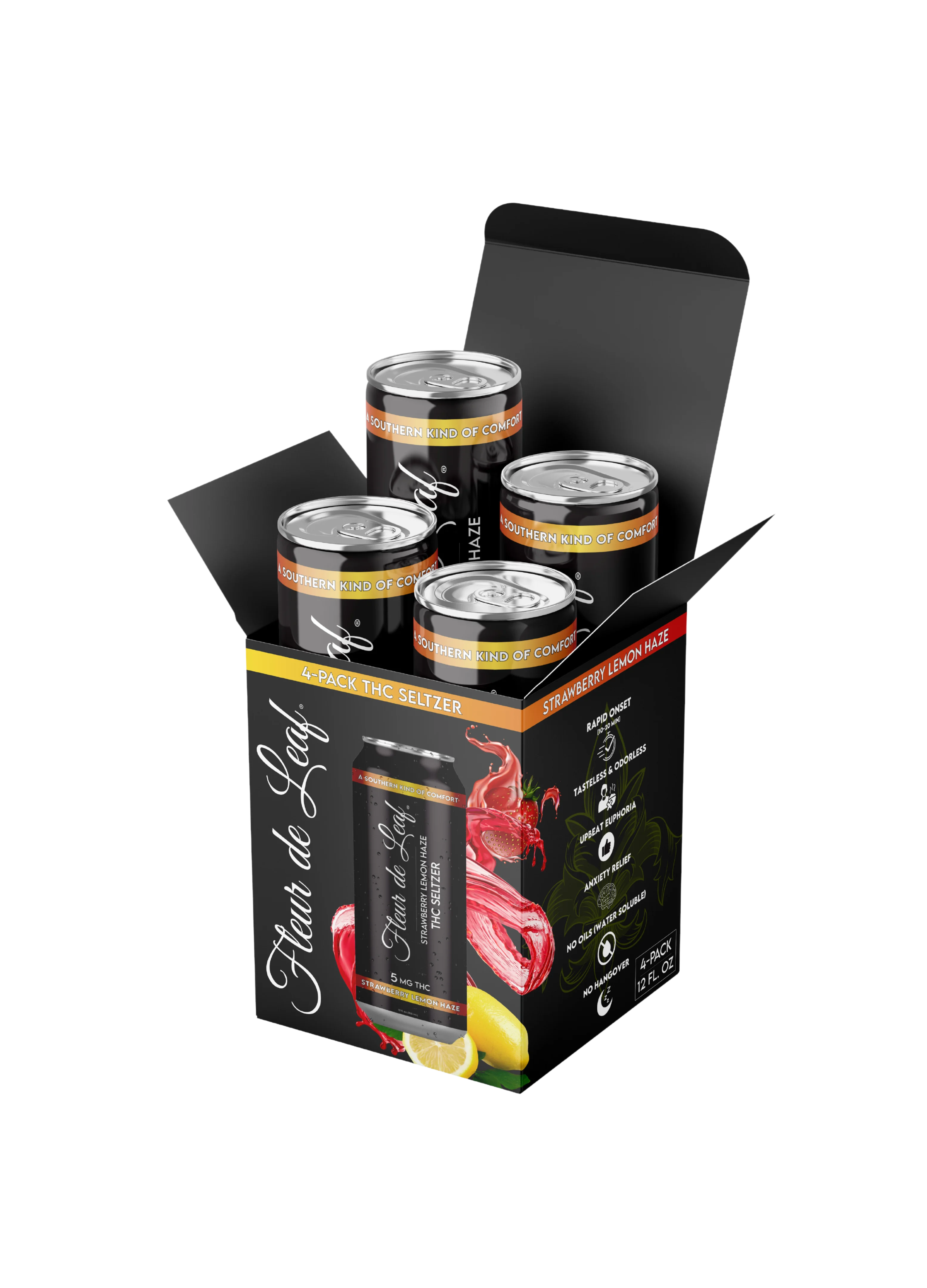 Home 19 THC Strawberry Lemon Haze Seltzer 5mg 4-Pack