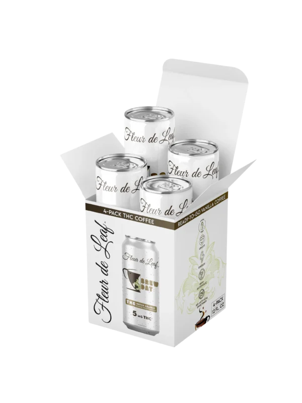 THC Brew Dat Ready-to-Go Vanilla Coffee 5mg 4-Pack