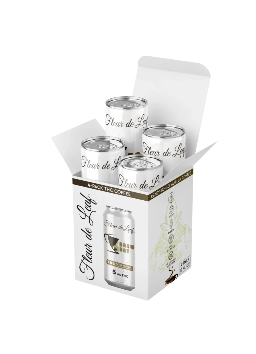 THC Brew Dat Ready-to-Go Vanilla Coffee 5mg 4-Pack 1 THC Brew Dat Ready-to-Go Vanilla Coffee 5mg 4-Pack