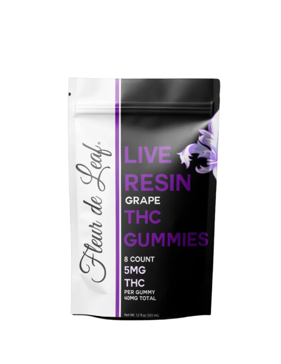 THC Nano Tech Live Resin Indica Grape Gummies 5mg (40mg Total) 2 THC Nano Tech Live Resin Indica Grape Gummies 5mg (40mg Total)