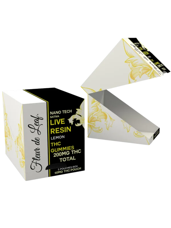 THC Nano Tech Live Resin Sativa Lemon Gummies 5mg (200mg Total)