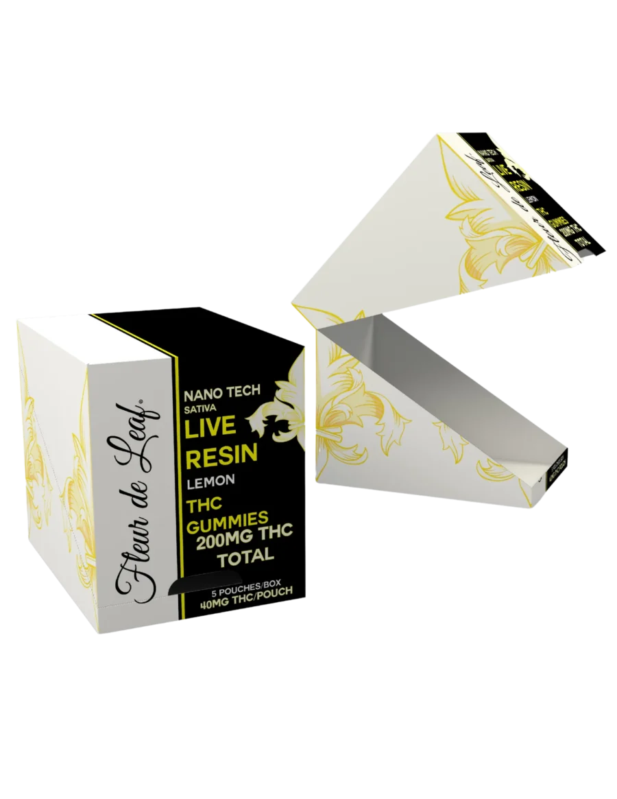 THC Nano Tech Live Resin Sativa Lemon Gummies 5mg (200mg Total) 1 THC Nano Tech Live Resin Sativa Lemon Gummies 5mg (200mg Total)