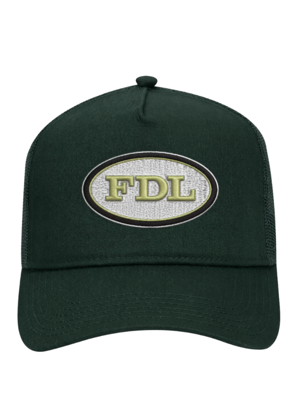 FDL Otto Cap Five-Panel Trucker Hat – Embroidered