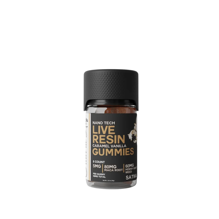 THC|Maca Root|Horny Goat Weed Nano Tech Sativa Caramel Vanilla Gummies 5mg THC|80mg Maca Root|60mg Horny Goat Weed (40mg THC Total) 1 THC|Maca Root|Horny Goat Weed Nano Tech Sativa Caramel Vanilla Gummies 5mg THC|80mg Maca Root|60mg Horny Goat Weed (40mg THC Total)