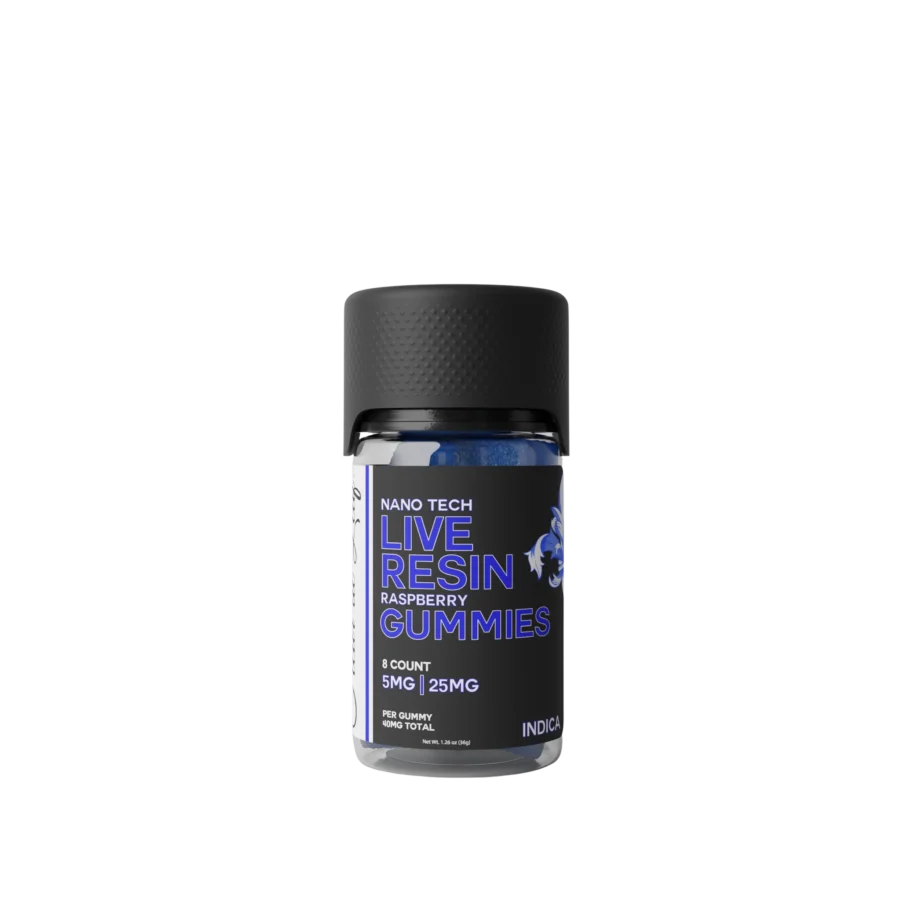 THC CBN Nano Tech Indica Raspberry Gummies 5mg|25mg CBN (40mg Total) 1 THC CBN Nano Tech Indica Raspberry Gummies 5mg|25mg CBN (40mg Total)