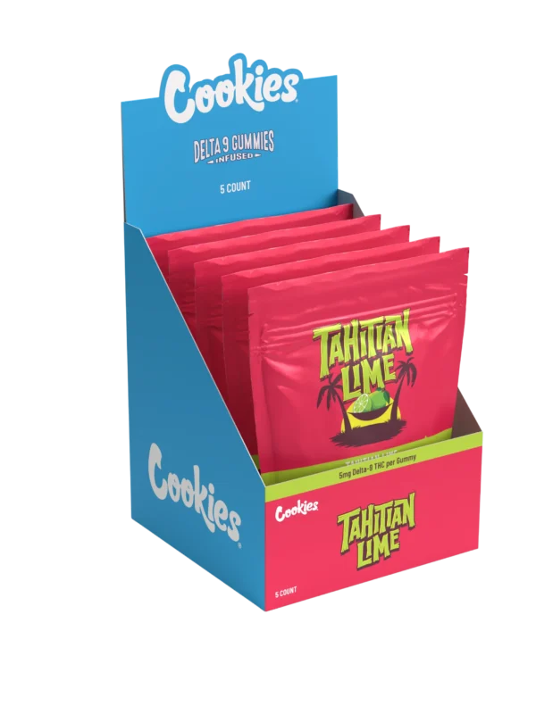 THC Cookies Tahitian Lime Gummies 5mg (200mg Total)