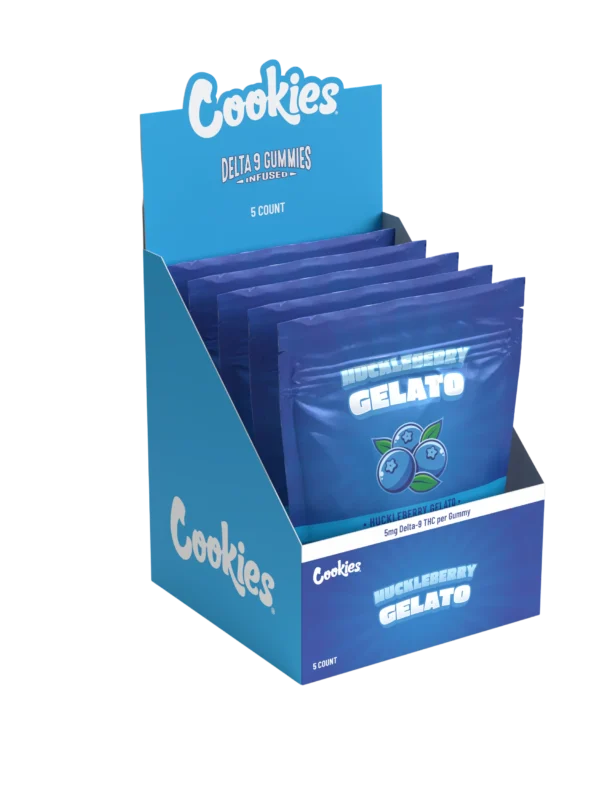 THC Cookies Huckleberry Gelato Gummies 5mg (200mg Total)