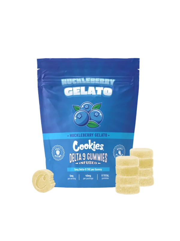 THC Cookies Huckleberry Gelato Gummies 5mg (40mg Total)