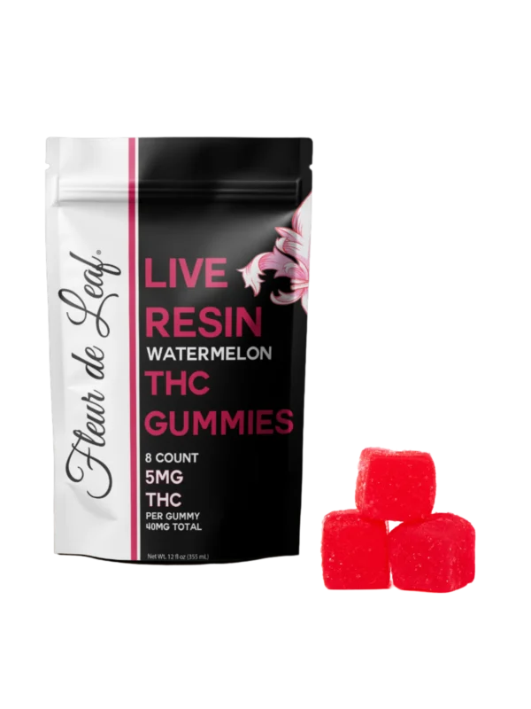 THC Nano Tech Live Resin Sativa Watermelon Gummies 5mg (40mg Total)