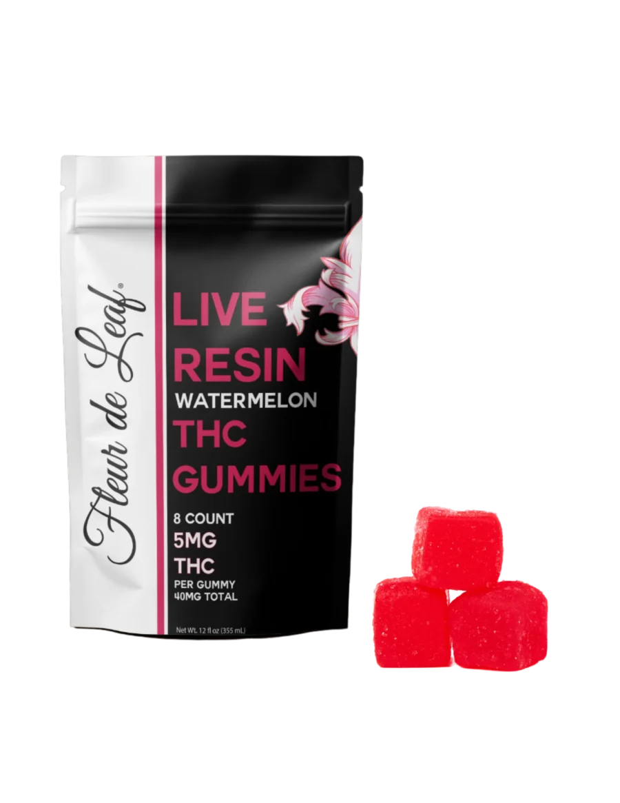 THC Nano Tech Live Resin Sativa Watermelon Gummies 5mg (40mg Total) 1 THC Nano Tech Live Resin Sativa Watermelon Gummies 5mg (40mg Total)